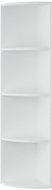 Shumee Stojící rohová bílá 40×41,5×180 cm dřevotříska, 339543 - Shelf