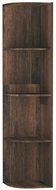 Shumee Stojící rohová kouřový dub 40×41,5×180 cm dřevotříska, 339548 - Police