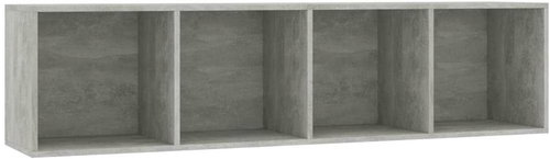 Shumee Knihovna/TV betonově šedá 143×30×36 cm, 800265 - Police - Main image