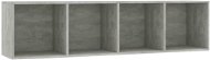 Shumee Knihovna/TV betonově šedá 143×30×36 cm, 800265 - Police