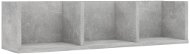 Shumee nástěnná na CD betonově šedá 75×18×18 cm dřevotříska, 801314 - Police