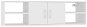 Shumee, nástenná biela, 102 × 30 × 29 cm, drevotrieska, 806256 - Polica