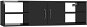 Shumee, nástenná čierna s vysokým leskom, 102 × 30 × 29 cm, drevotrieska, 806263 - Polica