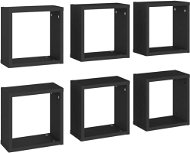 Shumee Nástěnné kostky 6 ks černé 30×15×30 cm, 807003 - Police