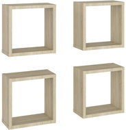 Shumee Nástěnné kostky 4 ks dub sonoma 30×15×30 cm , 807008 - Police