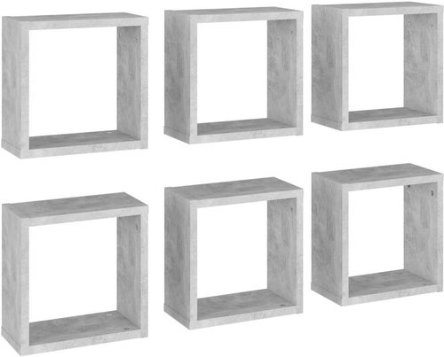 Shumee Nástěnné kostky 6 ks betonově šedé 30×15×30 cm, 807012 - Shelf - Main image