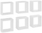 Shumee Nástěnné kostky 6 ks bílé 26×15×26 cm, 807027 - Police