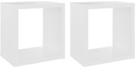 Shumee Nástěnné kostky 2 ks bílé 22×15×22 cm, 807052 - Police