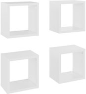 Shumee Nástěnné kostky 4 ks bílé 22×15×22 cm, 807053 - Police