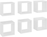 Shumee Nástěnné kostky 6 ks bílé 22×15×22 cm, 807054 - Police
