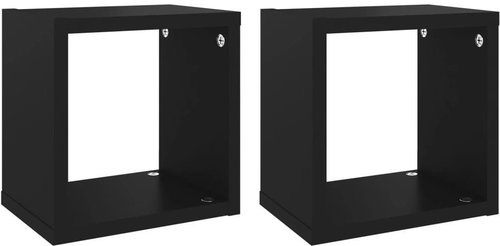 Shumee Nástěnné kostky 2 ks černé 22×15×22 cm, 807055 - Shelf - Main image