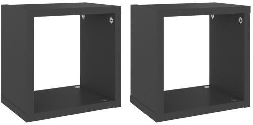Shumee Nástěnné kostky 2 ks šedé 22×15×22 cm, 807058 - Shelf - Main image