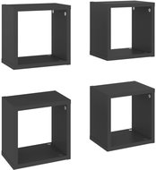Shumee Nástěnné kostky 4 ks šedé 22×15×22 cm, 807059 - Shelf