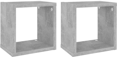 Shumee Nástěnné kostky 2 ks betonově šedé 22×15×22 cm, 807064 - Shelf - Main image