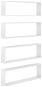 Shumee - Nástenné kockové, 4 ks, biele, 100 × 15 × 30 cm, drevotrieska, 807098 - Polica