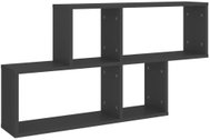 Shumee nástěnná šedá 100×18×53 cm dřevotříska, 807162 - Shelf