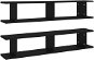 Shumee Nástěnné 2 ks černé 105×18×20 cm dřevotříska, 807206 - Police