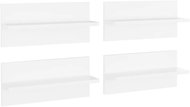 Shumee Nástěnné 4 ks bílé 40×11,5×18 cm dřevotříska, 807298 - Shelf
