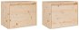 Shumee Nástěnné 2 ks 45×30×35 cm masivní borové dřevo, 813436 - Skříňka