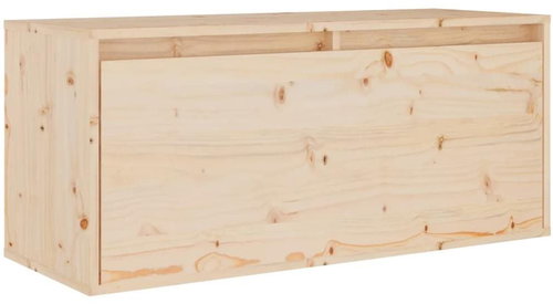 Shumee nástěnná 80×30×35 cm masivní borové dřevo, 813455 - Cabinet - Main image