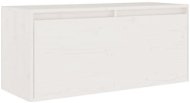 Shumee nástěnná bílá 80×30×35 cm masivní borové dřevo, 813457 - Skříňka