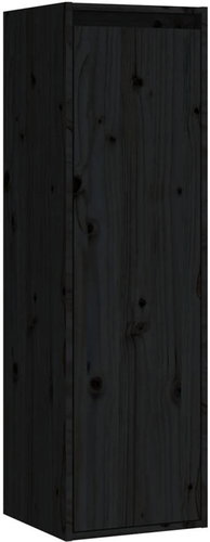 Shumee nástěnná černá 30×30×100 cm masivní borové dřevo, 813513 - Skříňka - Main image
