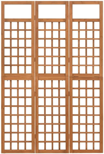Shumee 3dílná treláž masivní jedlové dřevo 121×180,5 cm, 316478 - Paraván - Main image
