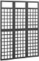 Shumee 3-dielna deliaca stena/treláž masívna jedľa čierna 121 × 180 cm, 316482 - Treláž