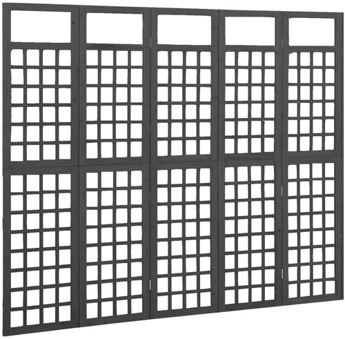 SHUMEE 5dílná dělicí stěna/treláž, jedle černá, 201.5 x 180cm - Trellis - Main image