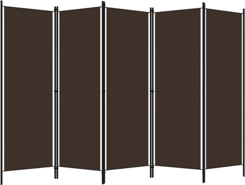 Shumee 5-piece brown 250×180 cm, 320724 - Room Divider - Main image