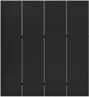 Shumee 4dílný černý 160×180 cm ocel, 335898 - Paraván