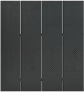 Shumee 4dílný antracitový 160×180 cm ocel, 335900 - Paraván