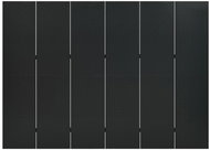 Shumee 6dílný černý 240×180 cm ocel, 335904 - Paraván