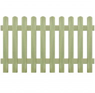 Slat fence impregnated pine 170 × 100 cm 6/9 cm - Wooden Fence