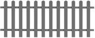 Laťkový plot WPC 200 × 80 cm - Plot