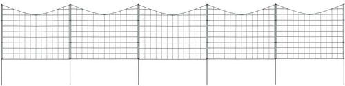 Plot k jezírku s obloučky 77,5 × 64 cm zelený - Plot - Main image