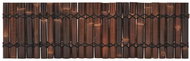 Garden fence bamboo 170 × 50 cm dark brown - Wooden Fence