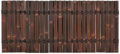 Garden fence bamboo 170 × 75 cm dark brown - Wooden Fence - Main image