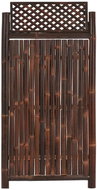 Garden fence with trellis bamboo 90 × 180 cm dark brown - Wooden Fence