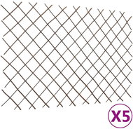 Vrbové trelážové ploty 5 ks 180 × 120 cm - Plot