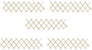 Trellis fences 5 pcs fir wood 180 × 30 cm - Wooden Fence