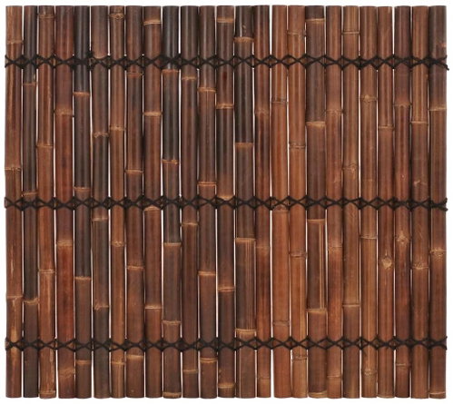 Zahradní plot bambusový dílec 170 × 150 cm tmavě hnědý - Plot - Main image