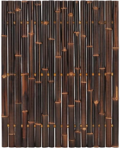 Zahradní plotový dílec bambus 120 × 150 cm tmavě hnědý - Plot - Main image