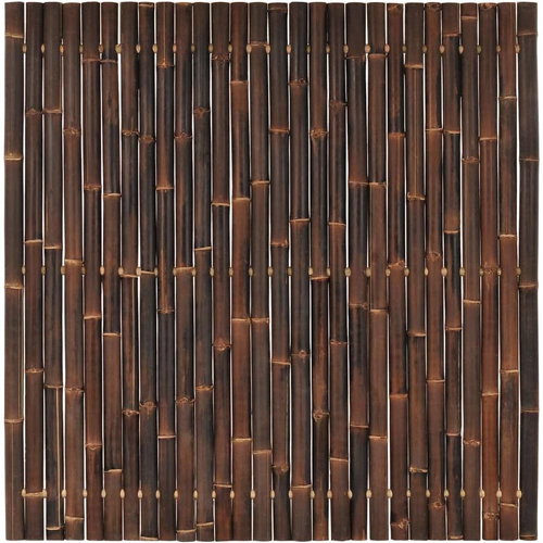 Zahradní plotový dílec bambus 200 × 200 cm tmavě hnědý - Plot - Main image