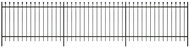 Bezpečnostní palisádový plot s hroty ocel 600 × 150 cm černý - Plot
