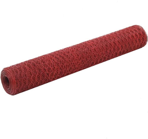 Pletivo ke kurníku ocel PVC vrstva 25 × 1 m červené - Plot - Main image