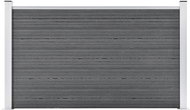 Zahradní plot dřevoplast 180 × 105 cm šedý - Plot