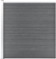 Zahradní plot dřevoplast 180 × 186 cm šedý - Plot