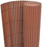 Oboustranný zahradní plot PVC 150 × 300 cm hnědý - Plot