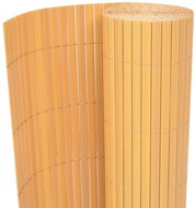 Oboustranný zahradní plot PVC 150 × 500 cm žlutý - Plot